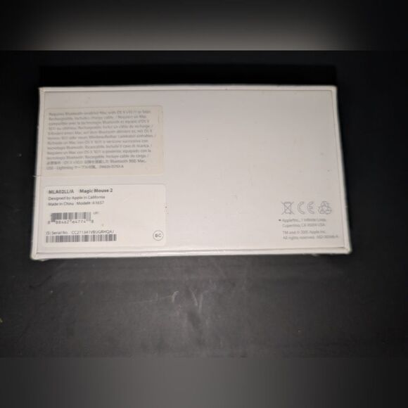 NWOT Apple Magic Mouse 2 Model #A1657 - Picture 3 of 7